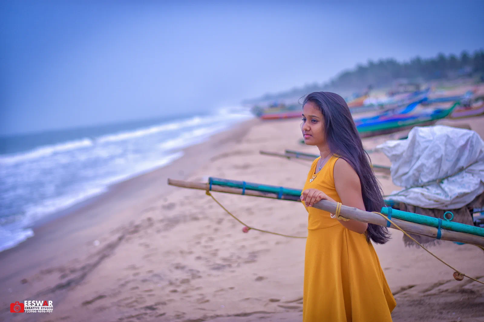 Home Traditional South Indian wedding couple photography in temple